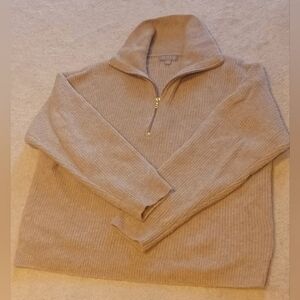 Jcrew zip up wool sweater